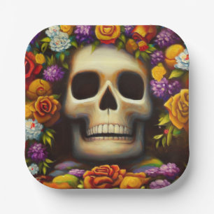Day of the Dead Ofendra 5 Paper Plate