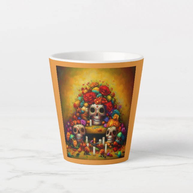 Day of the Dead Offrendas 1 Latte Mug (Front)