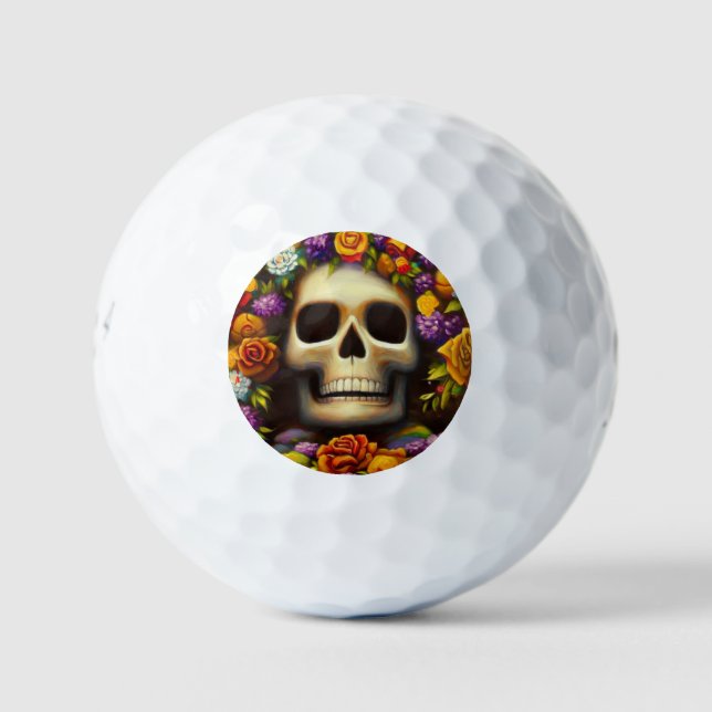 Day of the Dead Offrendas (5) Golf Balls (Front)