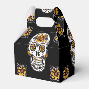 Day of the dead pattern favor box
