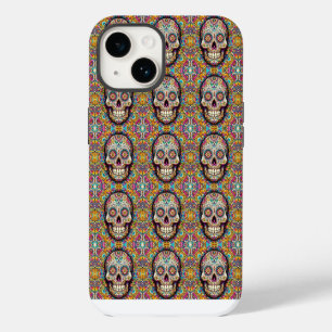 Day of the Dead Pattern iPhone 14 Case