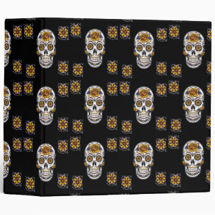 Day of the dead pattern notebook binder