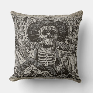 Day of the Dead Pillow - José Guadalupe Posada
