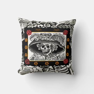 Day of the Dead Pillow - La Catrina