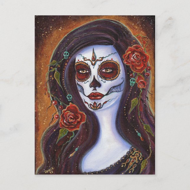 Day of the dead postcard by Renee Lavoie (Front)