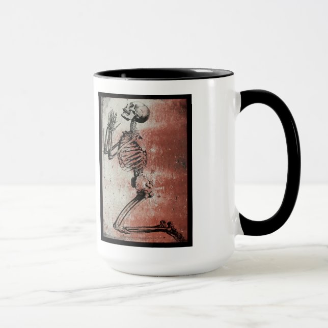 Day of the Dead Praying Skeleton Mug (Right)