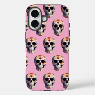 Day of the Dead Skull 2 iPhone 16 Case