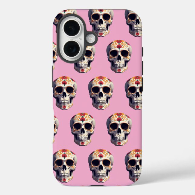 Day of the Dead Skull 2 Case-Mate iPhone Case (Back)