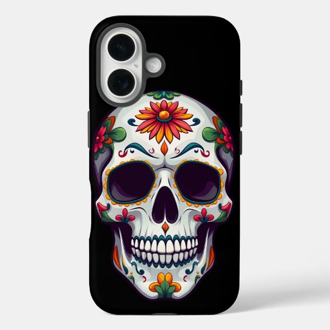 Day of the Dead Skull  Case-Mate iPhone Case (Back)