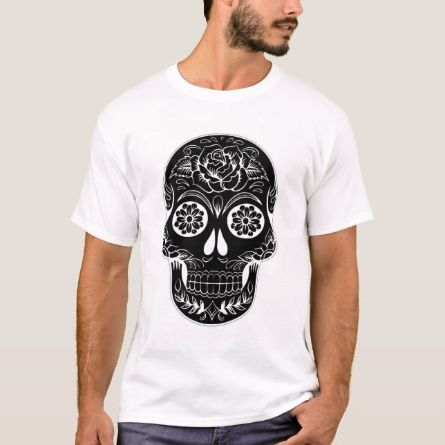 Day of the Dead Skull T-Shirt (Front)