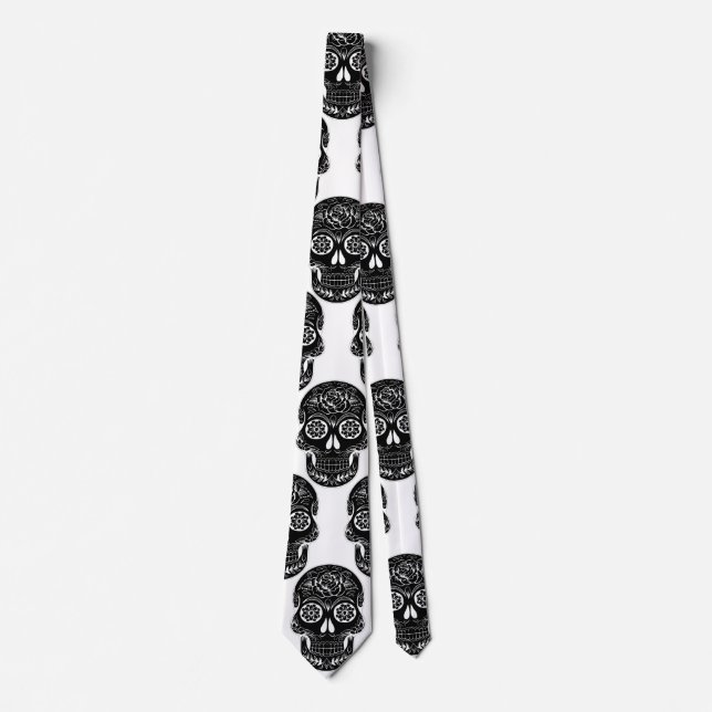 Day of the dead skull Tie by storeman (Front)