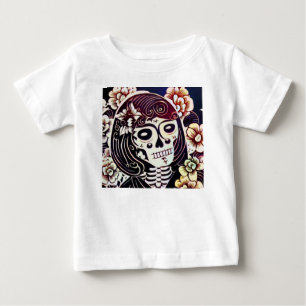 Day of the Dead Sugar Skull 2 Baby T-Shirt