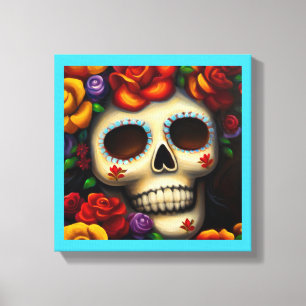 Day of the Dead Sugar Skull 2 Canvas Print