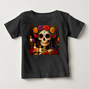 Day of the Dead Sugar Skull 3 Baby T-Shirt
