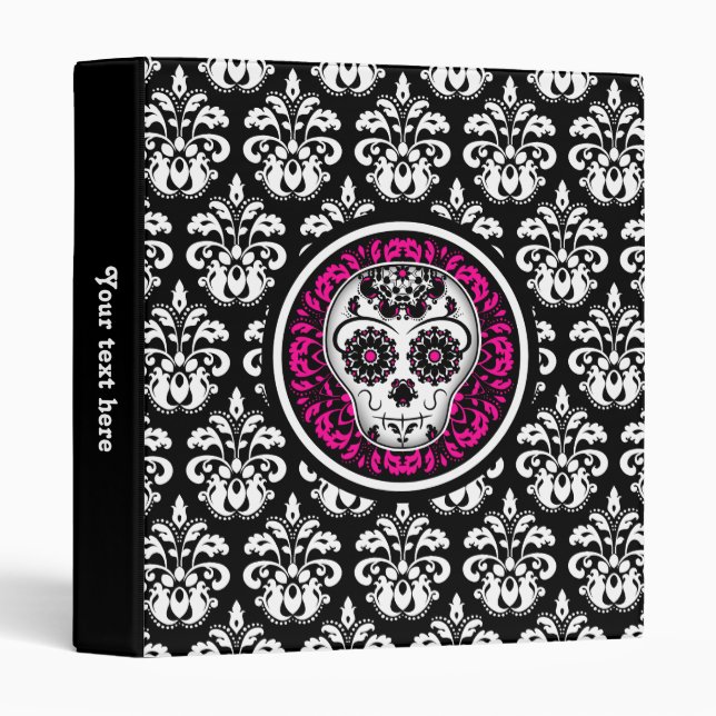 Day of the Dead sugar skull Binder (Front/Spine)