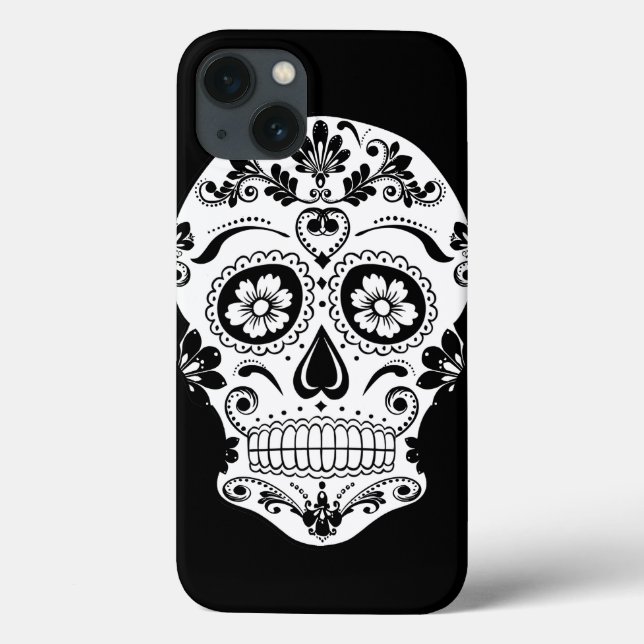 DAY OF THE DEAD SUGAR SKULL Case-Mate iPhone CASE (Back)