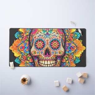 Day of the Dead Sugar Skull Desk Mat