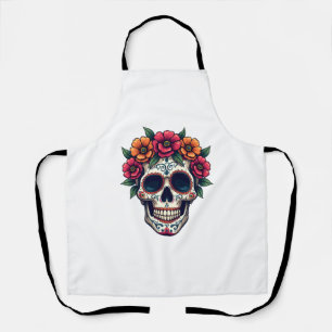 Day of the Dead Sugar Skull � Dia de los Muertos S Apron
