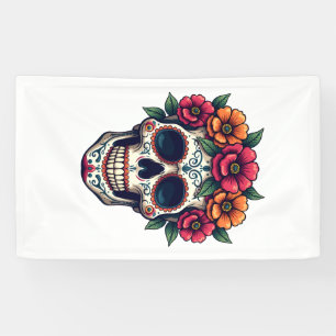 Day of the Dead Sugar Skull � Dia de los Muertos S Banner
