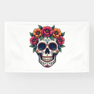 Day of the Dead Sugar Skull – Dia de los Muertos S Banner
