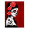Day of the Dead Sugar Skull Girl - red