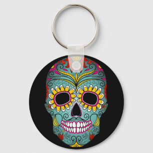 Day of the Dead Sugar Skull Keychain