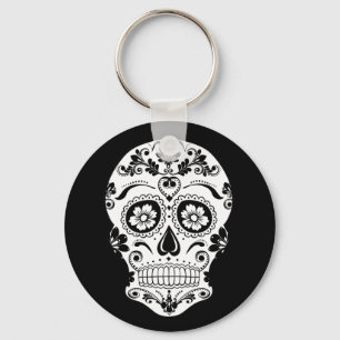 DAY OF THE DEAD SUGAR SKULL KEYCHAIN