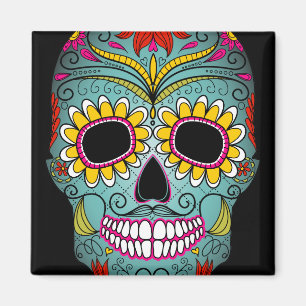 Day of the Dead Sugar Skull Magnet