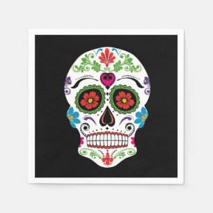 DAY OF THE DEAD SUGAR SKULL NAPKIN