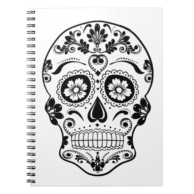 DAY OF THE DEAD SUGAR SKULL NOTEBOOK (Front)