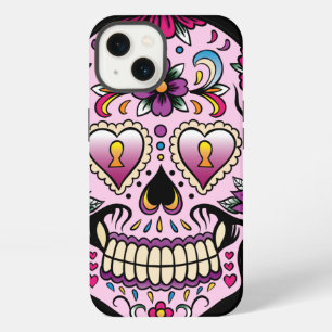 Day of the Dead Sugar Skull Pink iPhone 13 Case