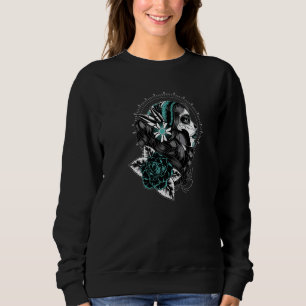 Day Of The Dead Sugar Skull Side Profile Sweatshirt