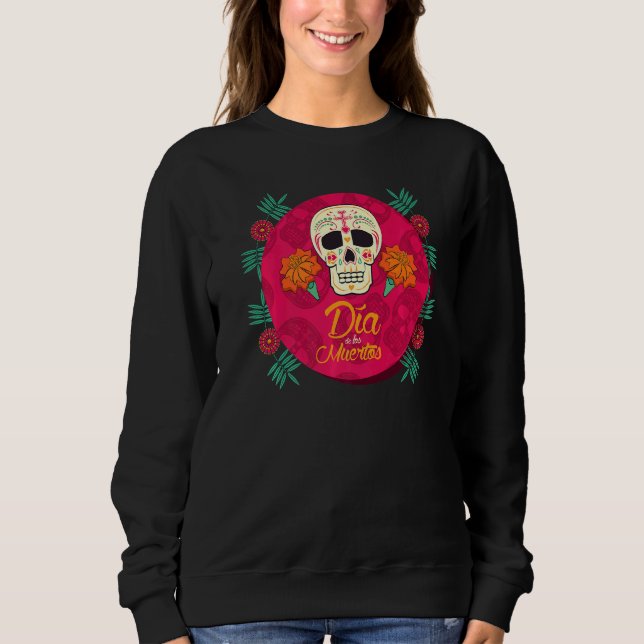 Day Of The Dead Sugar Skull Sweatshirt (Front)