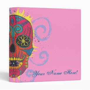 Day of The Dead Sugar Skull Tattoo Design Binder