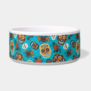 Day of the Dead Sugar Skulls, blue