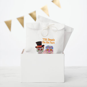 Day Of The Dead Sugar Skulls Bride & Groom Party Favour Bag