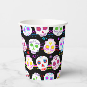Day of the Dead Sugar Skulls Paper Cups
