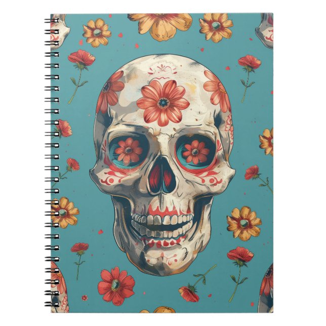 Day of the dead themed design notebook (Front)