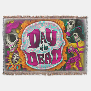 Day Of The Dead Throw Blanket