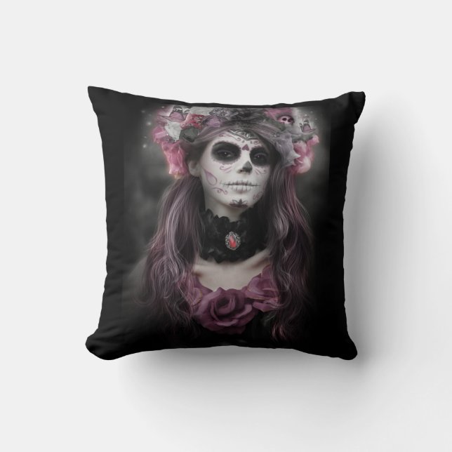 Day of the dead throw pillow (Front)
