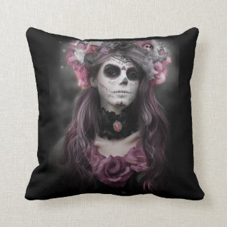 Day of the dead throw pillow
