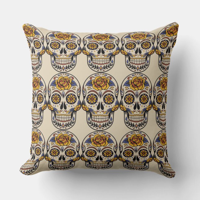 Day of the Dead throw pillow (Front)
