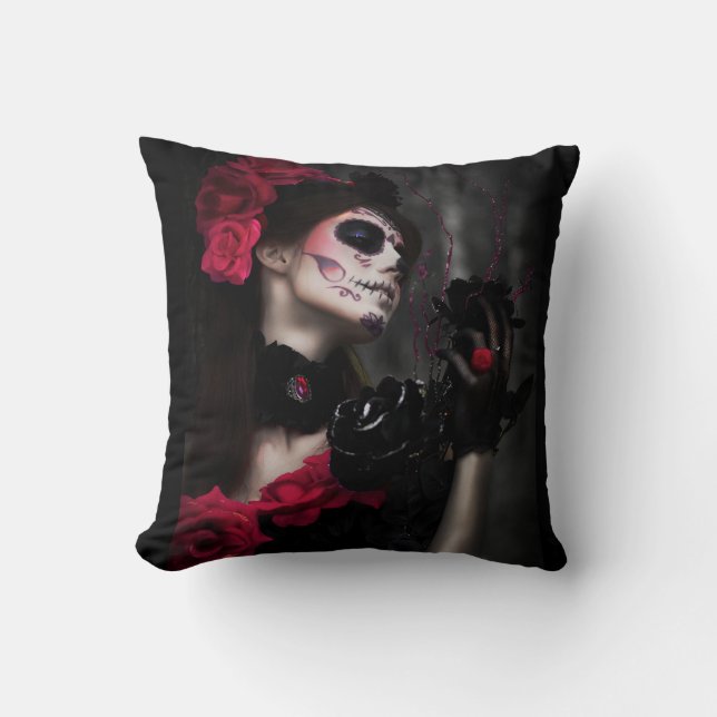 Day of the Dead Throw Pillow (Front)