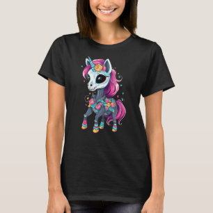 Day of the Dead Unicorn Dia De Los Muertos Party T-Shirt