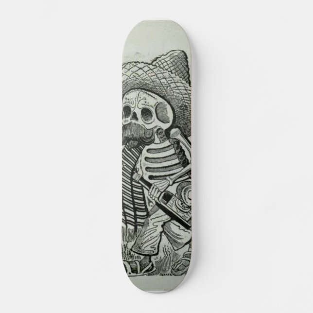 day-of-the-dead Vato Deck Skateboard (Front)