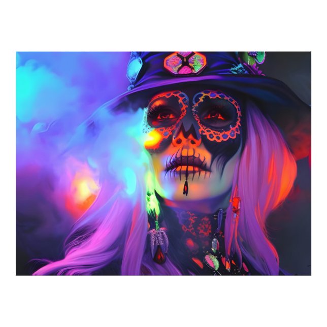 Day of the Dead Voodoo Queen of New Orleans Photo Print (Front)