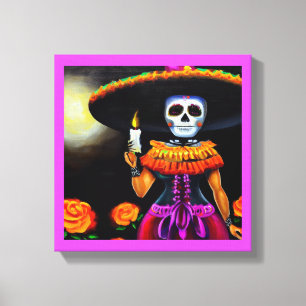 Day of the Dead Woman 2 Canvas Print