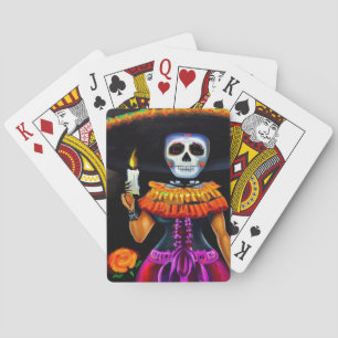 Day of the Dead Woman (2) Playing Cards