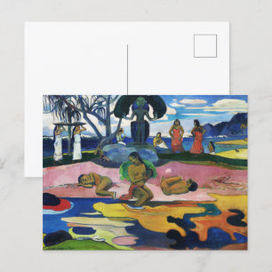 Day of the God by Paul Gauguin Polynesian Culture Postcard