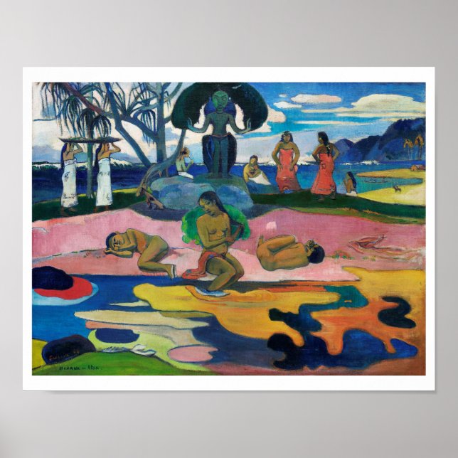 "DAY OF THE GOD" PAUL GAUGUIN POSTER 1894 (Front)